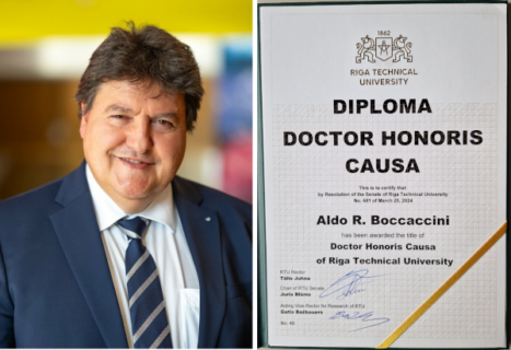 Towards entry "Professor Aldo R. Boccaccini receives Honorary Doctorate at Riga Technical University"